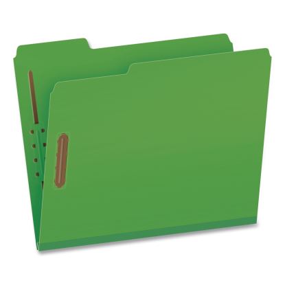 Top Tab Fastener Folder, 2" Expansion, 2 Fasteners, Letter Size, Dark Green Exterior, 25/Box1