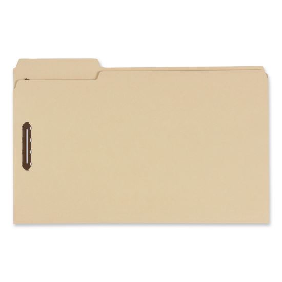 Tob Tab Fastener Folders, 1/3-Cut Tabs: Assorted, 2" Expansion, 2 Fasteners, Legal Size, Manila Exterior, 5/Box1