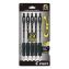 G2 Premium Gel Pen, Retractable, Extra-Fine 0.5 mm, Black Ink, Clear/Black Barrel, 5/Pack1