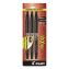 FriXion Ball Erasable Gel Pen, Stick, Fine 0.7 mm, Black Ink, Black Barrel, 3/Pack1