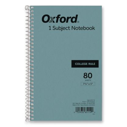 One-Subject Notebook, Medium/College Rule, Blue Cover, (80) 7.75 x 5 Sheets1