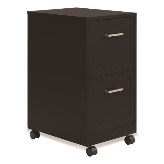 Two-Drawer Mobile Vertical File, 2 Letter-Size File Drawers, 14.25 x 18 x 26.7, Black1
