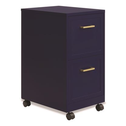 Two-Drawer Mobile Vertical File, 2 Letter-Size File Drawers, 14.25 x 18 x 26.7, Navy1