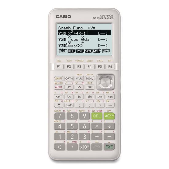 FX-9750GIII 3rd Edition Graphing Calculator, 21-Digit LCD, White1