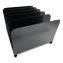 Steel Vertical File Organizer, 5 Sections, Letter Size Files, 11 x 12.5 x 7.75, Black1