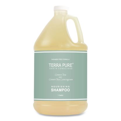 Terra Pure Shampoo Gallon, Green Tea and Lemongrass Scent, 1 gal Bottle1