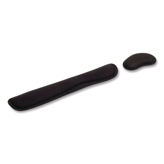 Memory Foam Gaming Ergonomic Keyboard and Mouse Wrist Rest Set, Black1