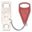 Hotel Door Lock, Red/Silver1