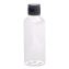 Flip-Top Travel Toiletry Bottle, Clear with Black Cap1