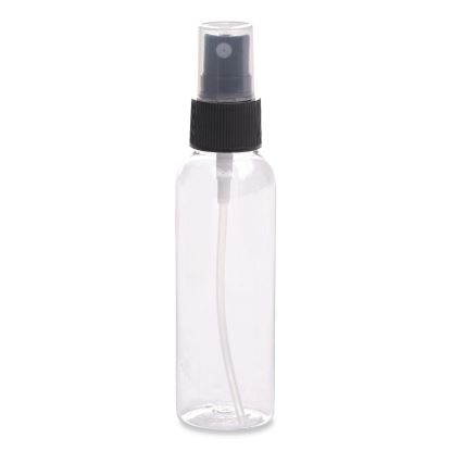 Travel Toiletry Spray Bottle, 2 oz, Clear with Black Spray Nozzle1