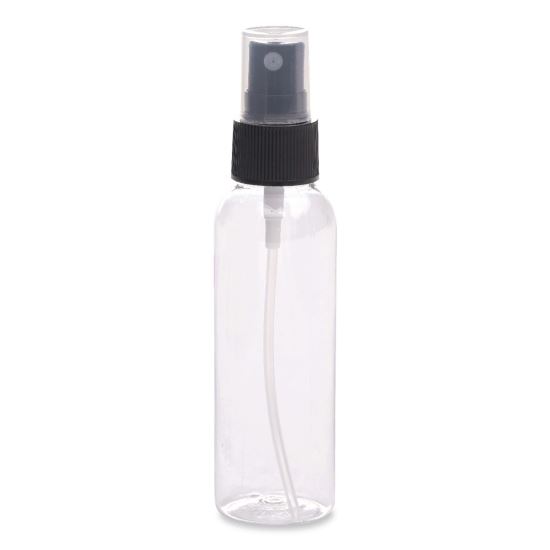 Travel Toiletry Spray Bottle, 2 oz, Clear with Black Spray Nozzle1
