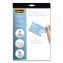 Self-Adhesive Laminating Pouches, With Badge Clips, 5 mil, 3.88 x 2.63, Gloss Clear, 5/Pack1