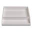 Divided Stackable Plastic Tray, 2 Compartments, 9.44 x 9.84 x 1.77, White1