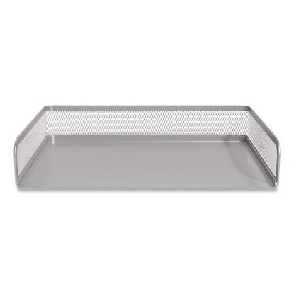 Wire Mesh Stackable Letter Tray, 1 Section, Letter Size Files, 12.99 x 9.84 x 2.76, Silver1