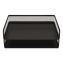 Wire Mesh Stackable Letter Tray, 1 Section, Letter Size, 13.39 x 10.43 x 2.95, Matte Black, 2/Pack1