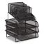 All-in-One Desktop Organizer, 10 Sections, 11.61 x 13.11 x 16, Black1