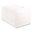 Moisture Resistant Expanding Wallet, 1" Expansion, 1 Section, String-and-Button Closure, Letter Size, Clear, 10/Pack1