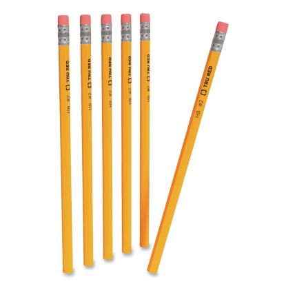 Wooden Pencils, HB (#2), Black Lead, Yellow Barrel, 12 Pencils/Pack, 72 Packs/Carton1