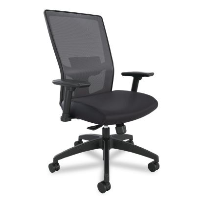 Workspace2.0 500 Series Task Chair, Supports Up to 300 lb, 17.8" - 22.8" Seat Height, Black Fabric Seat/Mesh Back, Black Base1