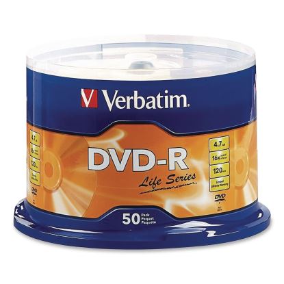 DVD-R LifeSeries Disc, 4.7 GB, 16x, Spindle, Silver, 50/Pack1