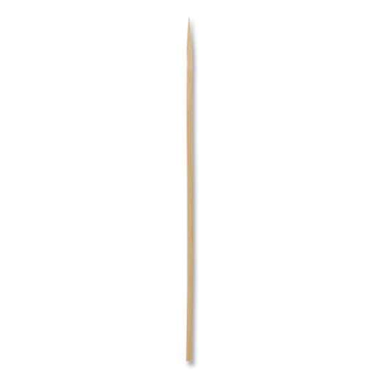 Bamboo Skewers, Paper, 6", Natural, 100/Pack1