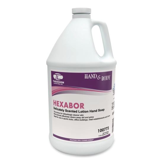 HEXABOR Delicately Scented Lotion Hand Soap, 1 gal Bottle, 4/Carton1