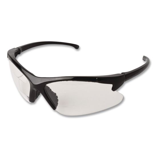 V60 30-06 Dual Readers Safety Glasses, Diopter +2.5, Black Polycarbonate Frame, Clear Polycarbonate Lens, 6/Box1