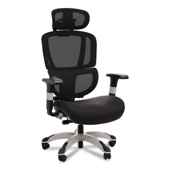 Minverva Pro Multifunction Chair, Supports Up to 275 lb, 17.7" to 21.4" Seat Height, Black Seat, Black Back, Black Base1