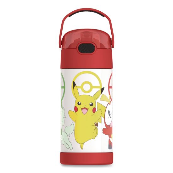 FUNtainer Pokémon Stainless Steel Vacuum Insulated Water Bottle, 12 oz, Multicolor1