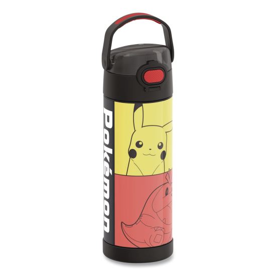 FUNtainer Pokémon Stainless Steel Vacuum Insulated Water Bottle, 16 oz, Multicolor1