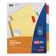 Insertable Big Tab Dividers, 5-Tab, Double-Sided Gold Edge Reinforcing, 11 x 8.5, Buff, Assorted Tabs, 48 Sets/Carton1