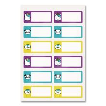 No-Iron Fabric Labels, Character/Colored Border, Handwrite Only, 0.75 x 1.75, White, 12/Sheet, 2 Sheets/Pack1