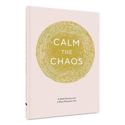 Guided Journal: Calm the Chaos - A Daily Practice for a More Peaceful Life, White/Gold Cover, (72) 7 x 5 Sheets1
