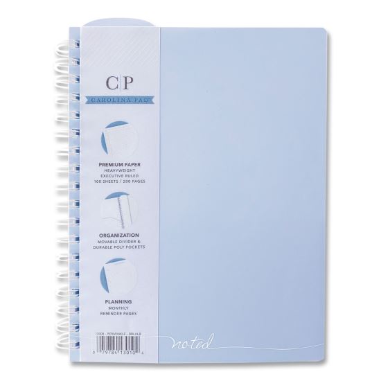 Noted Neutrals Ideal Notebook, Management Format with College Ruling, Randomly Assorted Cover Colors, (100) 9.5 x 7.35 Sheets1