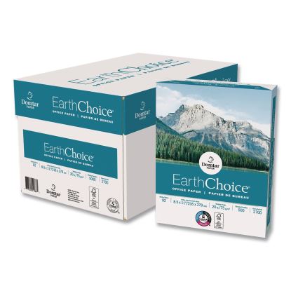 EarthChoice Office Paper, 92 Bright, 20 lb Bond Weight, 8.5 x 11, White, 500/Ream1