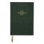 Hardcover Journal, Narrow Rule, Green/Gold Soft-Touch Synthetic Suede Cover, (80) 7.88 x 5.5 Sheets1