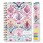 Boho Ikat Academic Year Weekly/Monthly Planner, Floral Artwork, 8 x 5.5, Multicolor Cover, 14-Month: June 2025 to July 20261