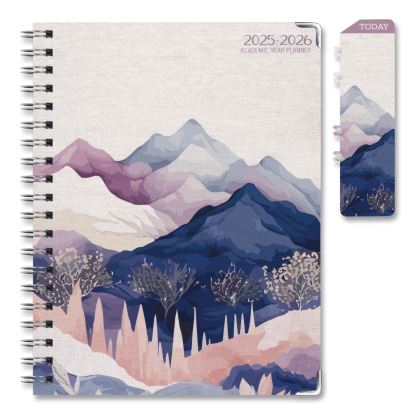 Pastel Mountains Academic Year Weekly/Monthly Planner, 11 x 8.5, Multicolor Cover, 14-Month: June 2025 to July 20261