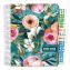 Deluxe Teal Floral Weekly/Monthly Lesson Planner, 7 Classes, Multicolor Cover, 11 x 8.5, 13-Month: Aug 2025 to Aug 20261