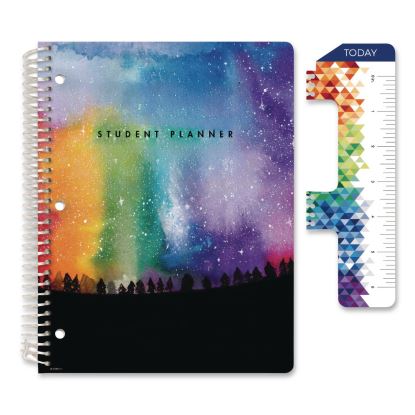 Rainbow Silhouette Middle/High School Student Planner, 11-Months: Seven-Subject Day, Multicolor Cover, 11 x 8.5, 2025 to 20261