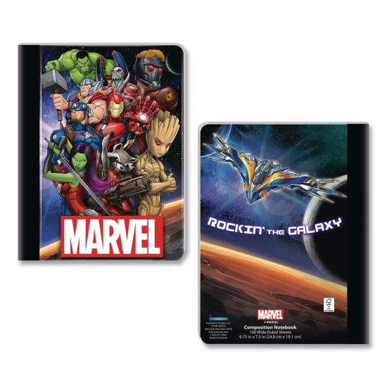 Licensed Composition Book, Marvel Avengers, Wide/Legal Rule, Multicolor Cover, (100) 9.75 x 7.5 Sheets1