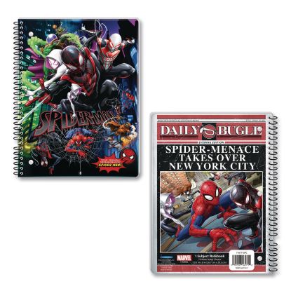 Licensed Spiral Notebook, Marvel Spider-Man, 1-Subject, Wide/Legal Rule, Multicolor Cover, (70) 10.5 x 8 Sheets1