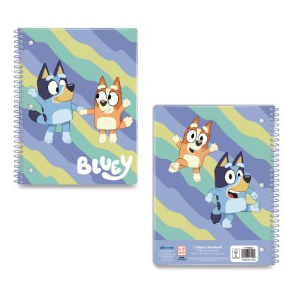 Licensed Spiral Notebook, Bluey and Bingo, 1-Subject, Wide/Legal Rule, Multicolor Cover, (70) 10.5 x 8 Sheets1
