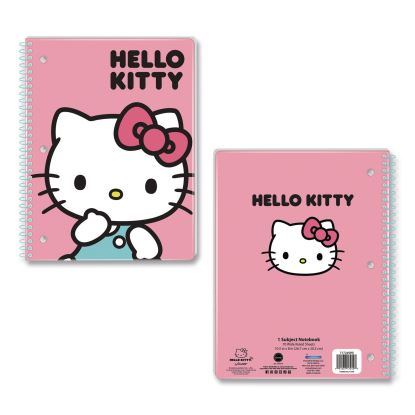 Licensed Spiral Notebook, Hello Kitty, 1-Subject, Wide/Legal Rule, Multicolor Cover, (70) 10.5 x 8 Sheets1
