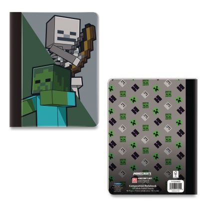 Licensed Composition Book, Minecraft, Wide/Legal Rule, Multicolor Cover, (100) 9.75 x 7.5 Sheets1