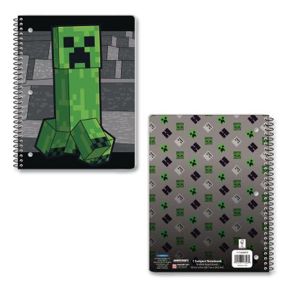 Licensed Spiral Notebook, Minecraft, 1-Subject, Wide/Legal Rule, Multicolor Cover, (70) 10.5 x 8 Sheets1