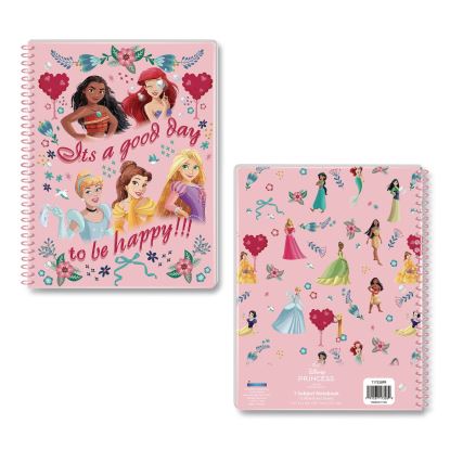 Licensed Spiral Notebook, Disney Princesses, 1-Subject, Wide/Legal Rule, Multicolor Cover, (70) 10.5 x 8 Sheets1