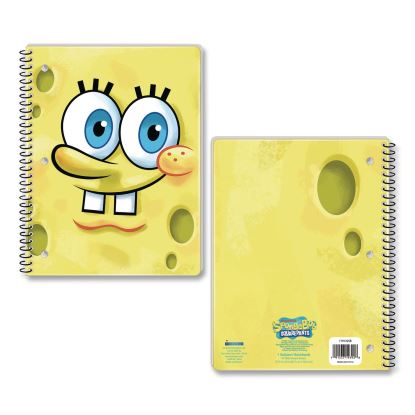 Licensed Spiral Notebook, Spongebob, 1-Subject, Wide/Legal Rule, Multicolor Cover, (70) 10.5 x 8 Sheets1