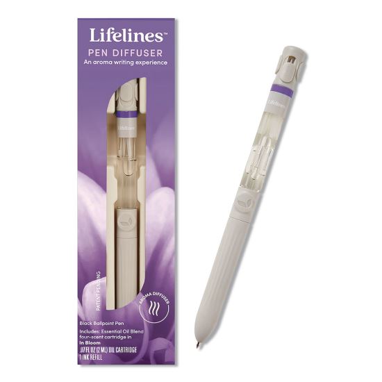 In Bloom Essential Oil Blends Pen Diffuser, White/Purple1