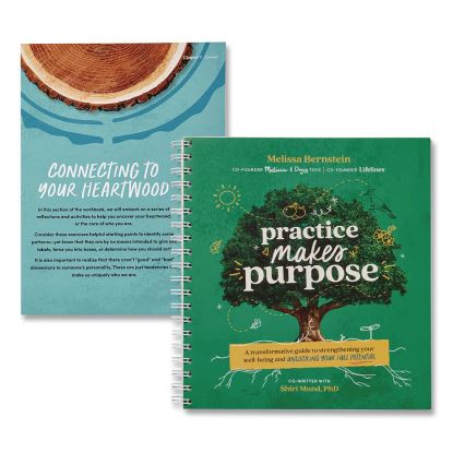 Guided Journal: Practice Makes Purpose by Melissa Bernstein and Shiri Mund, PhD, Green Tree Cover, (90) Sheets1